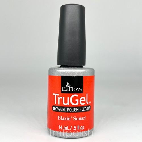 Brand New EzFlow TruGel UV/LED Gel Nail Polish - Blazin’ Sunset 0.5 fl oz - Picture 2 of 3