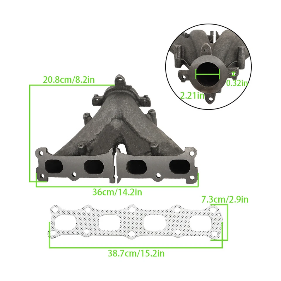 Exhaust Manifold with Gasket for Dodge Caliber Journey Chrysler 200 Sebring Jeep - Image 4 of 4