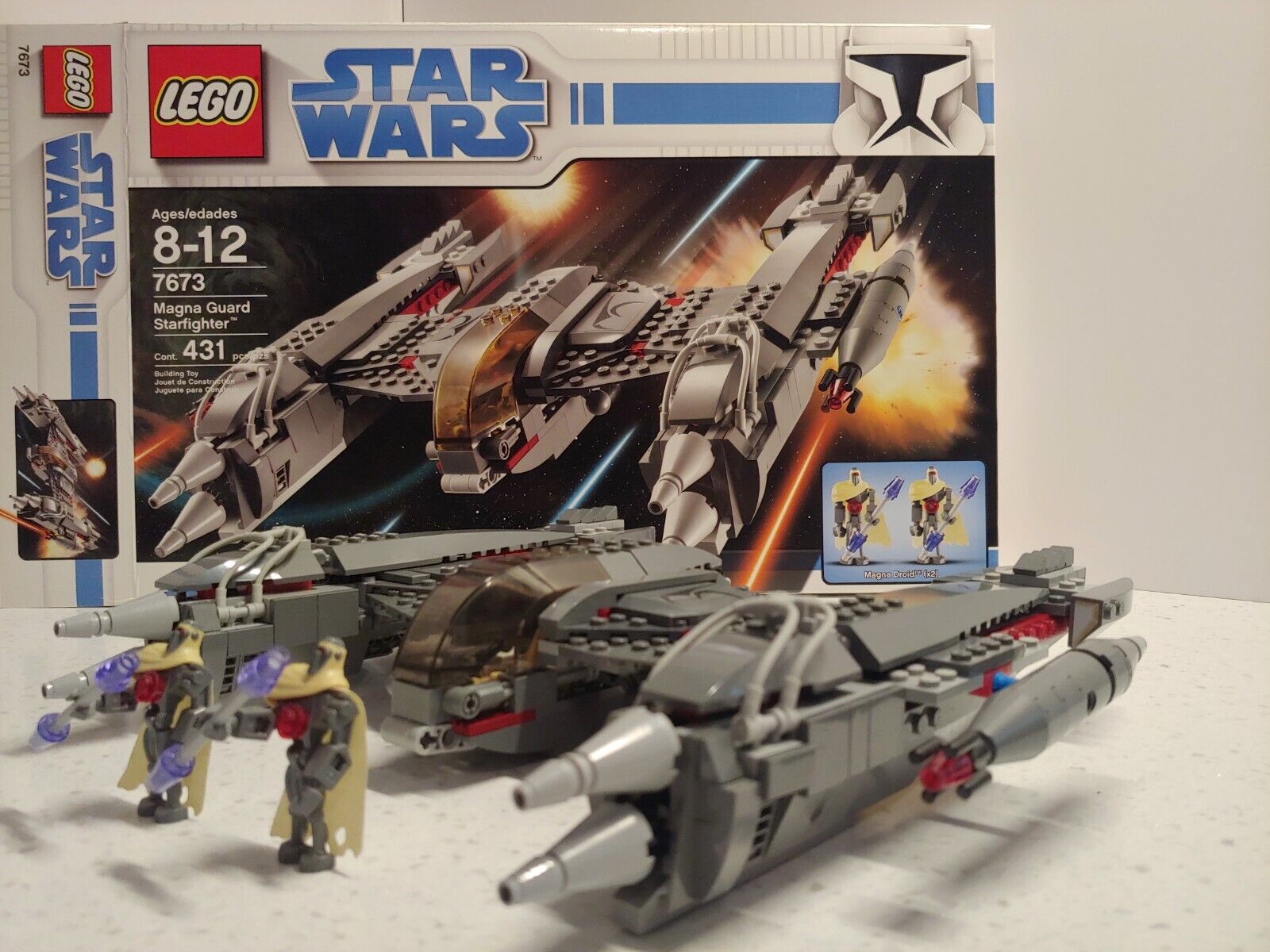 Fantasifulde Omkostningsprocent stor Lego Star Wars Magna Guard Starfighter 7673 100% COMPLETE W/ BOX &amp;  INSTRUCTIONS! | eBay
