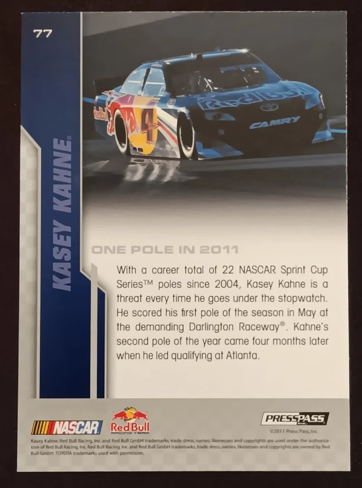 2012 Press Pass Racing Front Runners #77 Kasey Kahne - Image 2 of 2