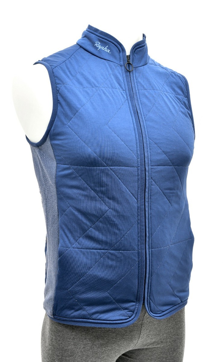 Rapha gilet men’s xs Rapha Insulated Gilet Men XS Navy Blue Quilted Road Mountain
