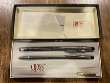 Cross Century Set Chrome Ballpoint Rollerball New In Box 3525