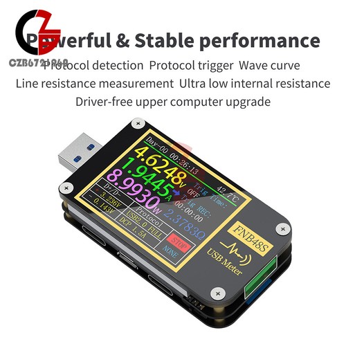 FNIRSI FNB58 USB Voltage Current Meter Voltmeter Ammeter Type-C Fast Charge Test - Picture 14 of 18