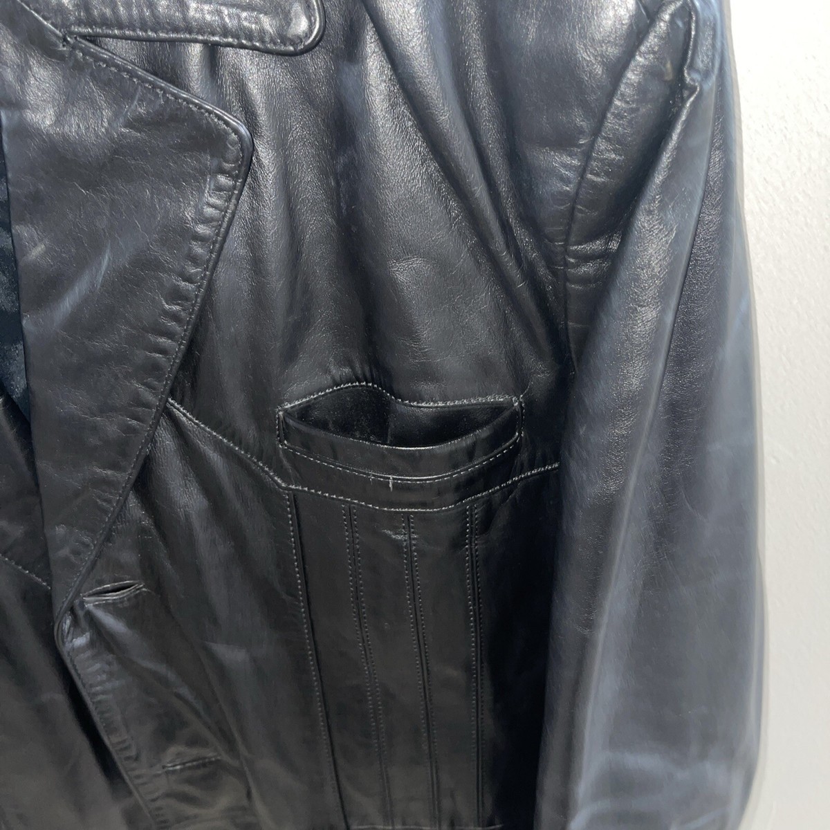 Vintage Wilson Suede And Leather Black Jacket Size 44 | eBay
