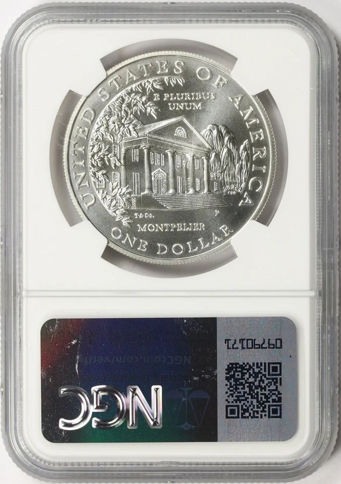 1999-P $1 Dolley Madison Commemorative Dollar NGC MS70 - Image 2 of 4