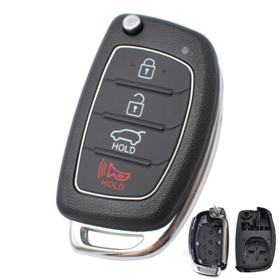 Xukey 4 Buttons Car Remote Key Case Cover Fob For Hyundai Santa fe Sonata Tucson