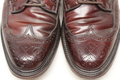 VTG‎ Hanover Shell Cordovan Dress Shoes Mens 9.5 D/B Burgundy Brown Wingtip VTG Hanover Shell Cordovan Mens Wingtips 10 D/B Burgundy  main image 3