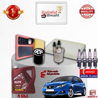 Kit Wartung ÖLfilter ZüNdkerzen Seat Ibiza V 1.4 16V 63KW 86CV Ab 2008