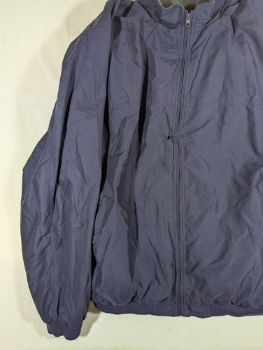 Footjoy Jacket Men's XXL Full Zip Reversible Softshell Fleece Outdoor Golf Blue - Picture 2 of 11