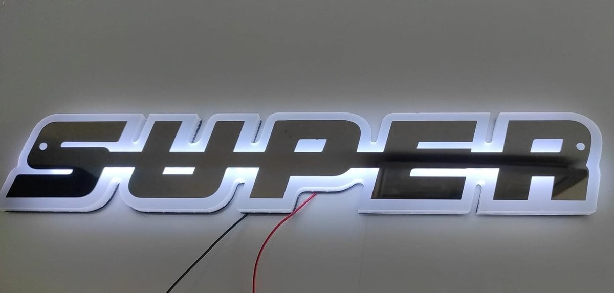 LEDSON ミラーイヤーランプ　24VLED 白／赤　スカニア、ボルボ。 LED White Exterior Mirror 3D Super Sign Light 24V For Scania S/R/P