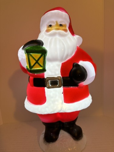 Santa Claus Blow Mold Carrying a Lantern Christmas 12" Battery Operated - Picture 2 of 7