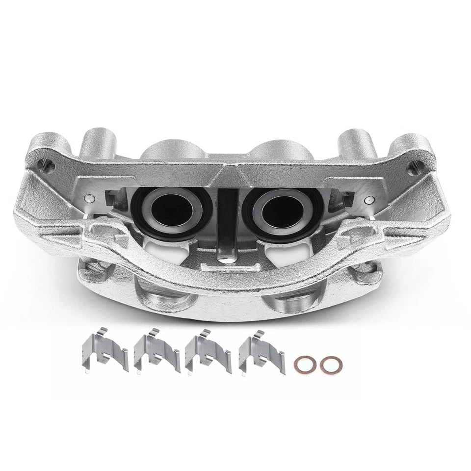 Pinça de freio dianteira esquerda com suporte para Nissan Titan XD 2016-2023 NV1500 NV2500 - Imagem 2 de 4