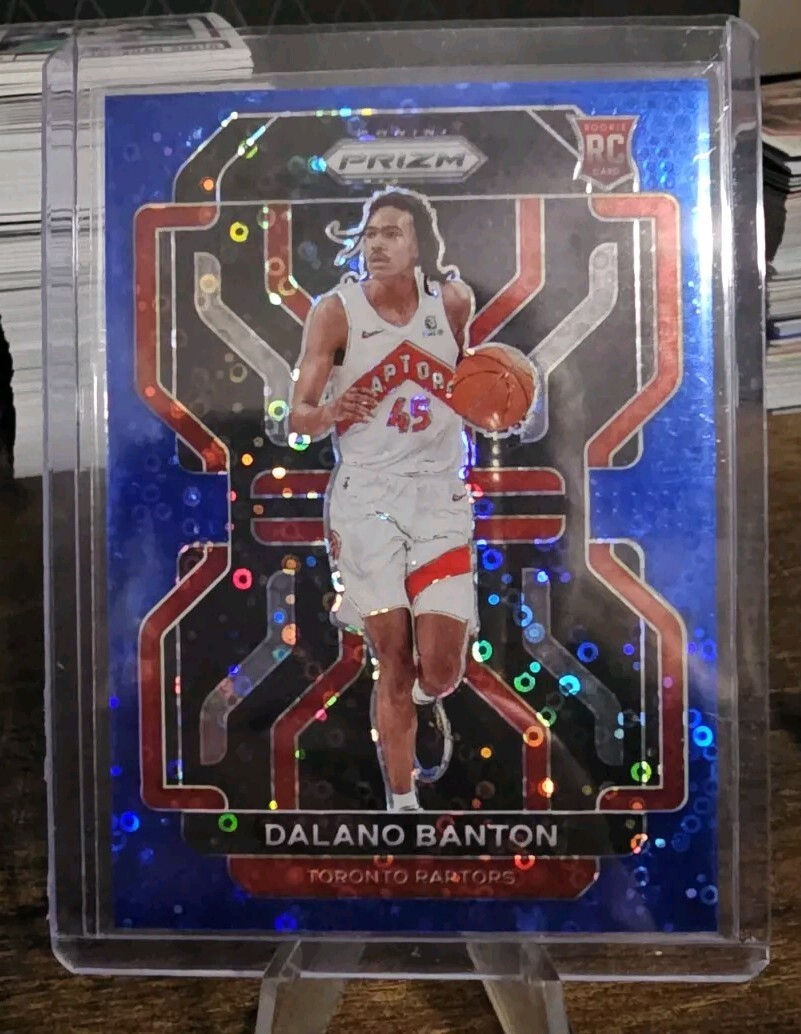 2021-22 Panini Prizm - Blue Fast Break #328 Dalano Banton (RC) /150 *RAPTORS*