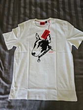 Hugo Boss T Shirt Dammock Print Short Sleeve White Size XL NWT