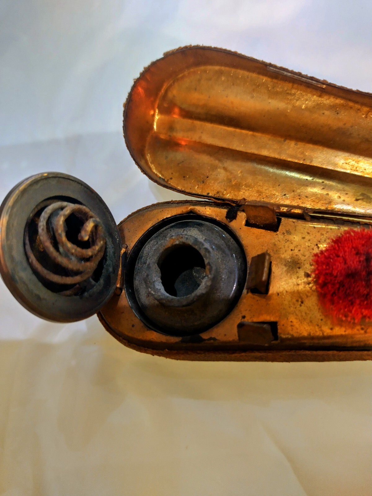 ANTIQUE TRAVELLING INKWELL In The Shape Of VIOLIN CASE eBay