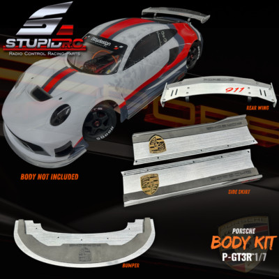 Bittydesign P-GT3R Porsche compatible Body Kit fits Infraction/Limitles StupidRC