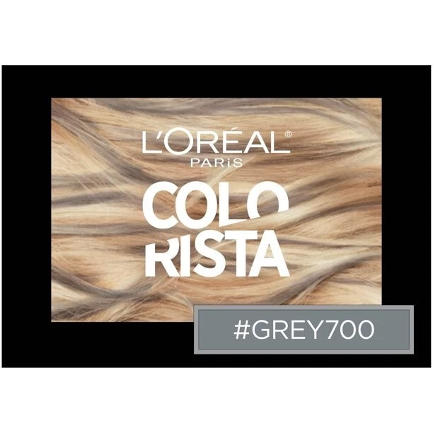 L'Oreal Paris Colorista Maquillaje para Cabello Color de Cabello 1 Día, 700 Gris - PACK de 3 Foto 2 de 3