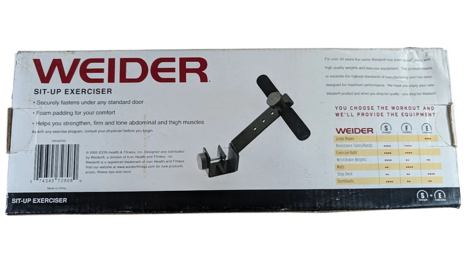 Accesorio de puerta ajustable acolchado de espuma Weider para la fuerza del núcleo Foto 2 de 2