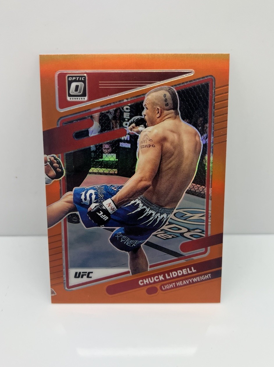 2022 Panini Donruss Optic UFC Chuck Liddell #17 Orange Prizm /49