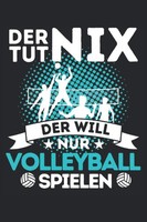 DER TUT NIX - DER Will NUR Volleyball Spielen!: Notizbuch