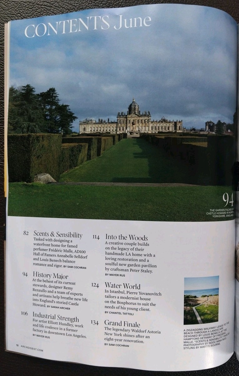 Architectural Digest Magazine June 2025 Great Escapes NEW AD