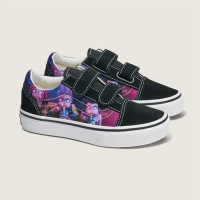 VANS Kids Old Skool VN000V21PRP KPop Demon Hunters Black Purple US Size