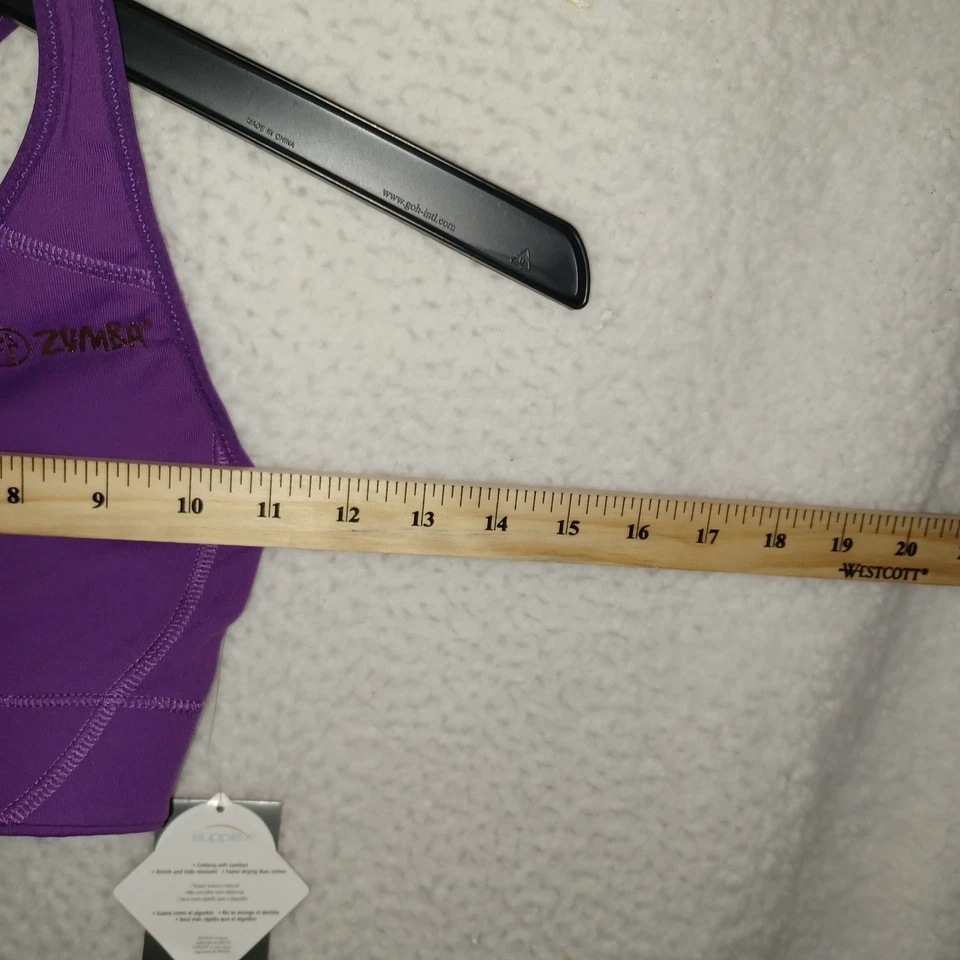 Sujetador deportivo Zumba para mujer talla XS corte N pasta púrpura B B (ZZ) Foto 3 de 4