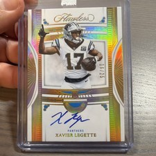 XAVIER LEGETTE 2024 FLAWLESS ROOKIE Debut  Signatures Emerald RC AUTO /25