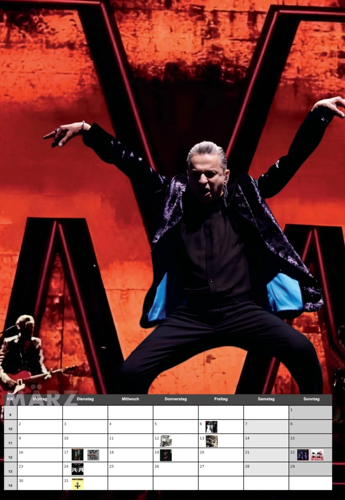 Depeche Mode A3 Wall Calendar 2026