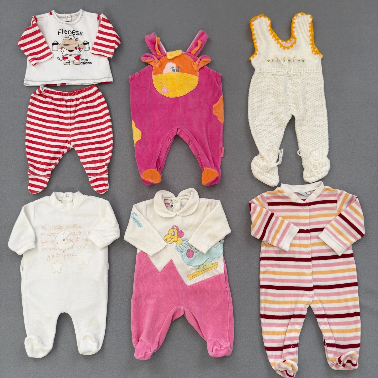 Baby Girl's Cute Clothes Set Sizes 0-3 Months