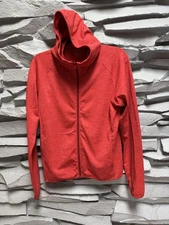 Uniqlo UV Protection Full-Zip Hoodie in Red / Orange. Performance Jacket Sz SM