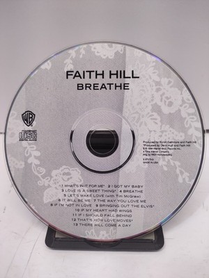 Faith Hill - Breathe CD (1999) Warner Bros. Records Country Pop Album Made in