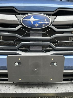 Round Bumper Holes License Plate Holder Bracket for Subaru Crosstrek 2016 2025