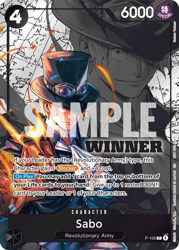 Sabo P-105 One Piece Promotion Cards for sale | eBay