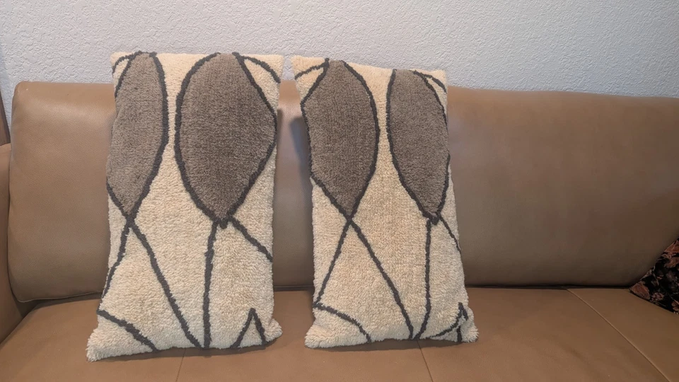 Throw Pillows CC WOOL ABSTRACT CAMEL/BLK/GRYLUMBAR 24 X 14 Large Decorative - Image 2 of 4