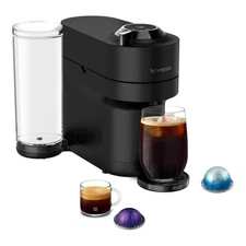 Nespresso Vertuo Pop+ Coffee Espresso Maker, Black Matte with Dark Chrome