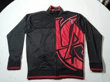 Los Angeles Clippers Jacket Large Black UNK Full Zip Warm Up NBA Basketball Mens