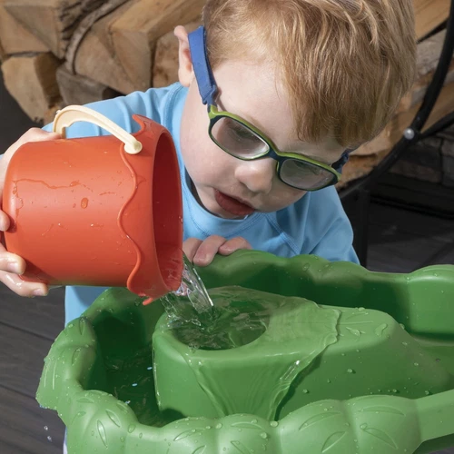 US Dino Showers Multi-color Plastic Water Table for Toddlers w/13-Piece Playset - Picture 7 of 13