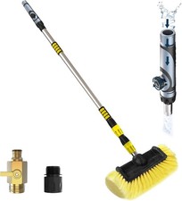 LAANPOLE 12FT Car Wash Brush with Long Handle, Car Cleaning Brush with 12 Inch