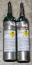 x2 Medical Oxygen Tank Cylinder Size M6 UN1072 EMPTY M6 2 Piece LOT