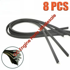 8pcs Universal 26" Car Bus Silicone Frameless Windshield Wiper Blade Refill