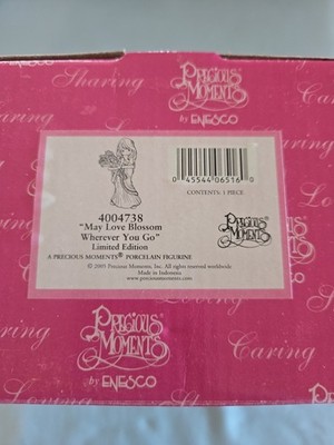 Precious Moments 2005 Limited Edition MAY LOVE BLOSSOM WHEREVER YOU GO 4004738