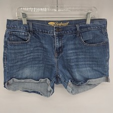 Old Navy Womens Blue Denim Shorts Size 12 The Boyfriend