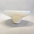 ANTIQUE VINTAGE MILK GLASS LAMP SHADE 8" X 4" DIFFUSER TORCHIERE 2.25" FITTER