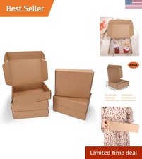12x9x3 inch Shipping Boxes 6 Pack Brown, Tab Lock Tuck Top Mailer Boxes for P...