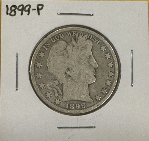 1899 Barber Half Dollar silver