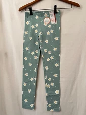 Wonder Nation Leggings Girls Tough Cotton Green Daisy Many sizes NWT