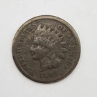1864 Indian Head Cent Penny 1C US Coin Civil War Era Bronze Circulated
