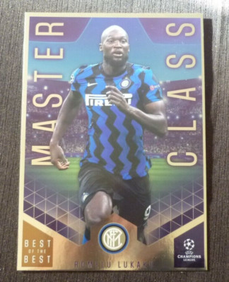 CARD XXL TOPPS BEST OF THE BEST TRES RARE LUKAKU INTER MILAN MASTER CLASS  