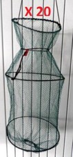 Lot  20 BOURRICHE GRAUVELL ANGLAISE SAC A POISSONS Ø 35 cm L 80 cm Mail 6 PECHE